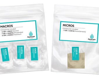 AquascapeGuide Fertilization Kit - Refill Bags (Micros and Macros)