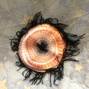 Petit set de table tissé à la main, orange, rose, blanc, noir, gothique, fierté lesbienne, drapeau