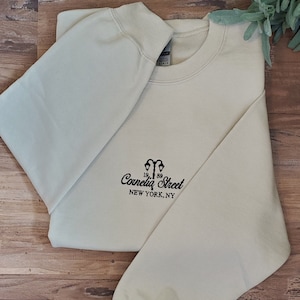 Cornelia Street Embroidered Crewneck