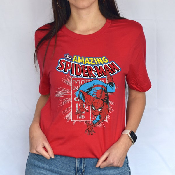 Vintage Marvel The Amazing Spider-Man Comic Poster Shirt, Amazing Spider-Man Avenger Superhero Shirt, Spider Man Shirt, MCU Fan Gift Shirt,