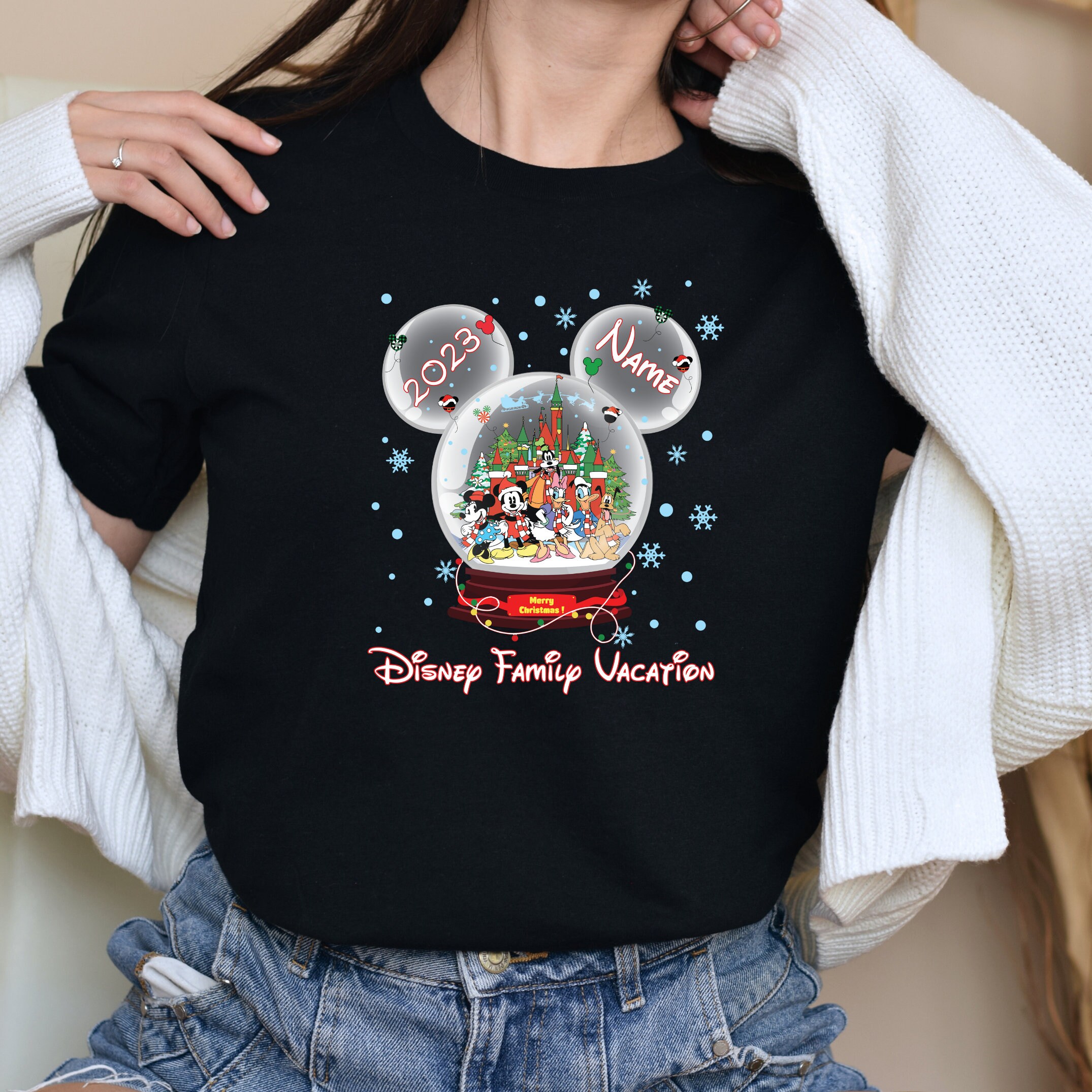 Discover Personalized Name Family Vacation 2023, Family Trip Tour, Christmas Life For Me, Xmas Holiday, Family Matching Outfit, Magical Kingdom Shirt