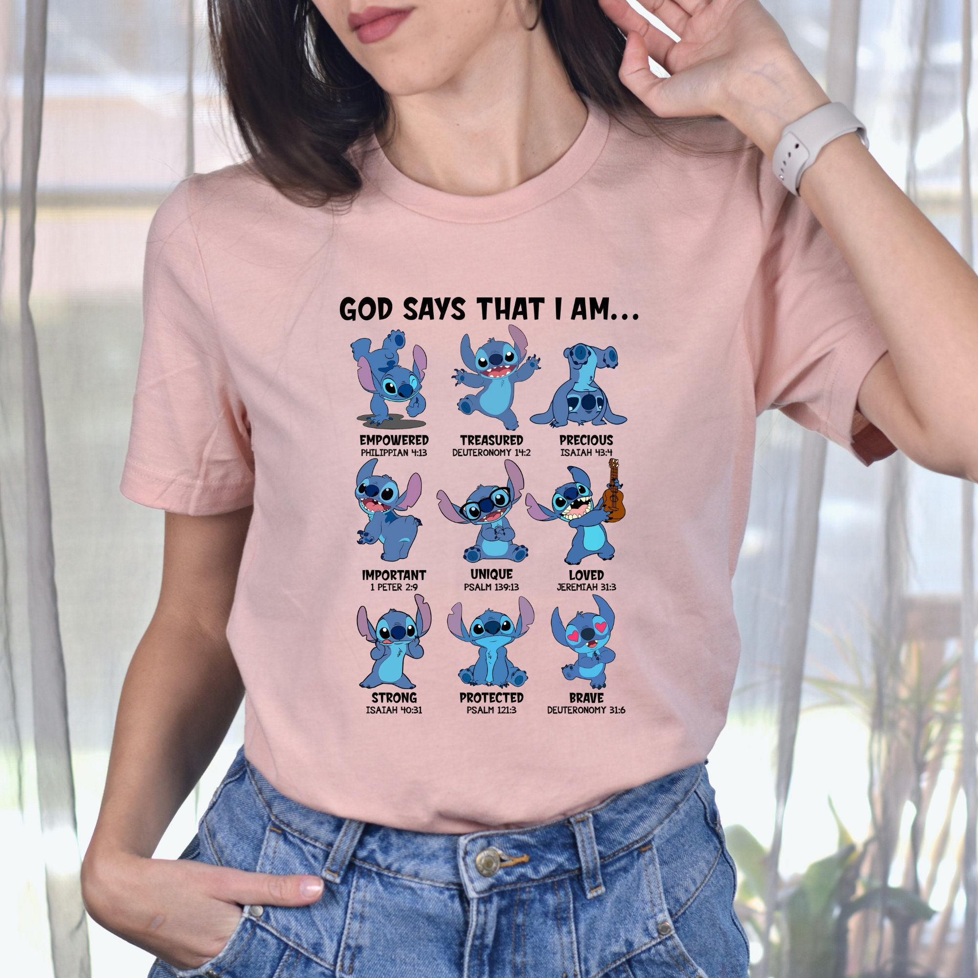 Disney Stitch God Says That I Am Shirt, Stitch Family Trip Hoodie ...