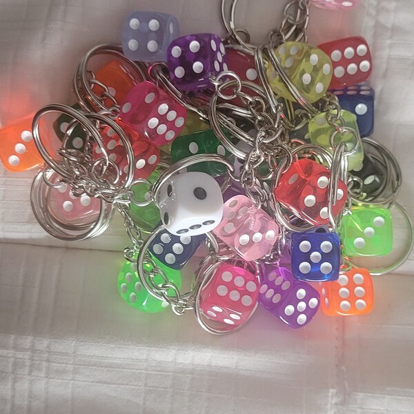 Dice Key Chain Etsy