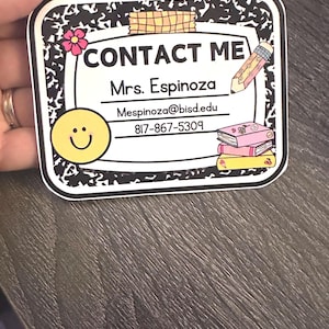 CUSTOM - Lehrer-Magnet - zurück zu SchulVisitenkartemagnet kundenspezifische Schule, Ratgeber, Schulleiter, Schüler, Brauch