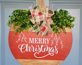 Merry Christmas door sign