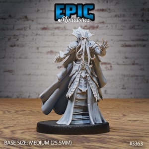 Mind Flayer, Attack - Medium | 28mm, 32mm, 75mm Scale ABS-like Resin Miniature | Dungeons and Dragons | Epic Miniatures