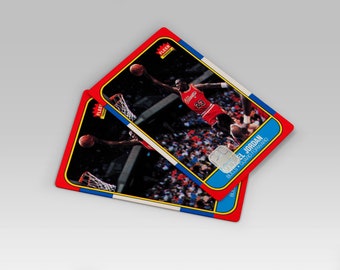 2x Michael Jordan Chicago Bulls Rookie Card Skin for Credit Card | Debit Card Sticker | Travel Card Cover Free Global Shipping