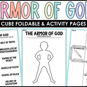 Armor of God Bible Activity | Sunday School Lesson | Church Activity