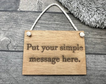 Gepersonaliseerd houten hangend bord, verjaardagscadeau, mangrotbord, barbord, deurbord, hangend bord, kamerdecoratie, Valentijnsdagcadeau