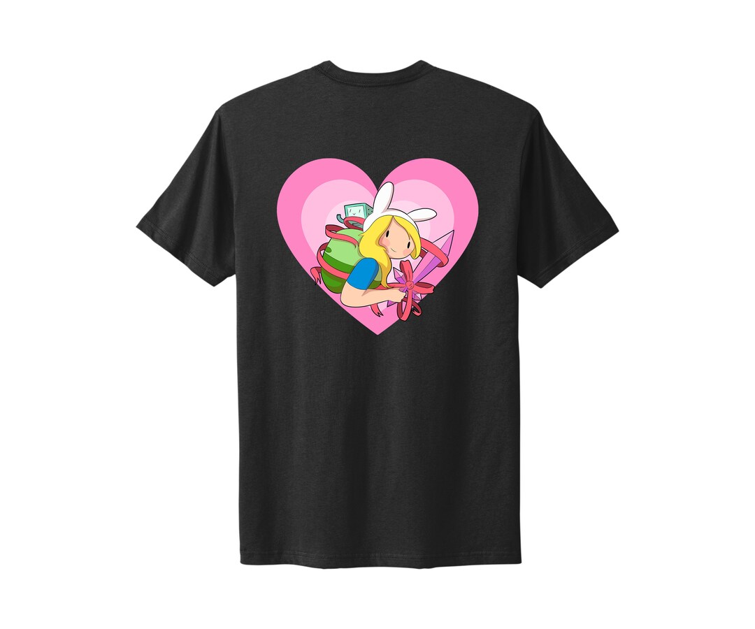 Fionna and Cake Black Tee. Adventure Time. Finn and Jake. Marceline. Princess Bubblegum. Ice