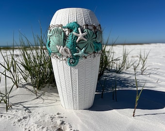 Coastal-Inspired Beachy Vase #2