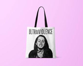 Lana Del Rey Ultraviolence Tote Bag: Durable Polyester, Music Fan Accessory