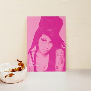 Amy Winehouse Art Print: Retro Pop Music Icon Poster
