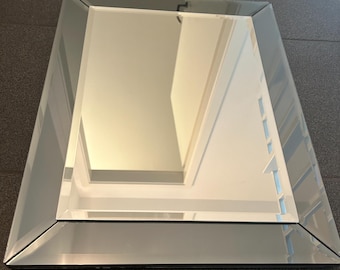Wandspiegel 40x30cm Glas Silber