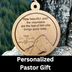 Pastor&#39;s Appreciation Gift, Minister Appreciation Gift, Christmas Ornament for Pastor and clergy