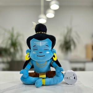 Bebé Shiva - Peluche de 8 pulgadas con caja musical regrabable