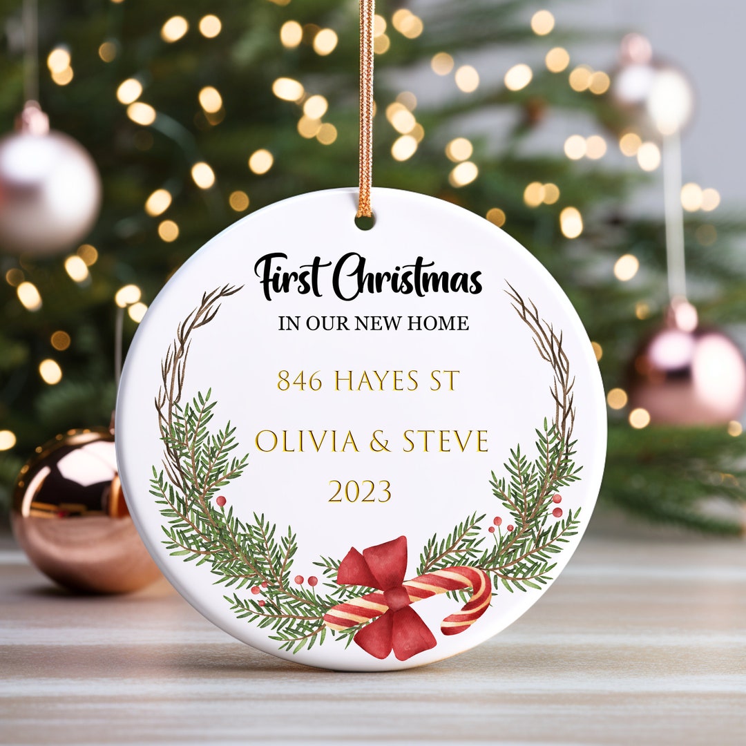 Our New Home, First Christmas in Our New Home Ornament, Personalized