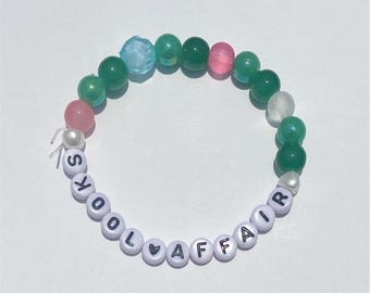 BTS &#39;Skool Luv Affair&#39; inspired bracelet, kpop bracelet, kpop merch, bts merch, bts bracelet, charm bracelet, army bts, kpop album, cute