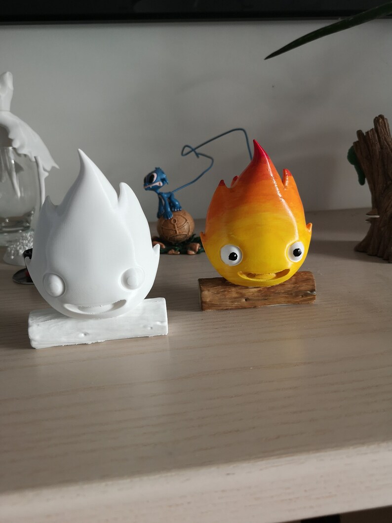 Howls Moving Castle - Calcifer Ornament | 3D Printed | Perfect Couples ...