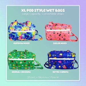MRN POD Box Style Wet bag für Baby, große Kapazität, Windeltasche, wasserdichte Tasche, maschinenwaschbar, Babypartygeschenk