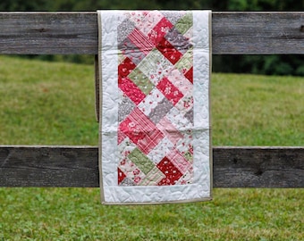 Floral Christmas Table Runner