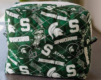 Michigan State Spartans MSU Makeup and Toiletry Bag