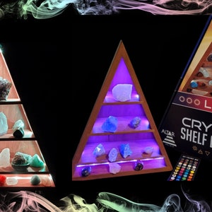 LED Crystal Shelf Decor