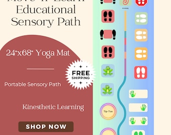 Esterilla de yoga educativa Move-n-Learn: camino sensorial