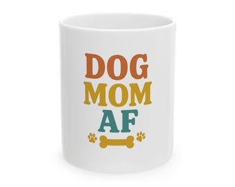 Keramische mok hondenmama | Perfect cadeau voor dierenliefhebbers | Koffiemok | Grappige hondenmok | Cadeau hondeneigenaar | Opties van 11 oz en 15 oz: