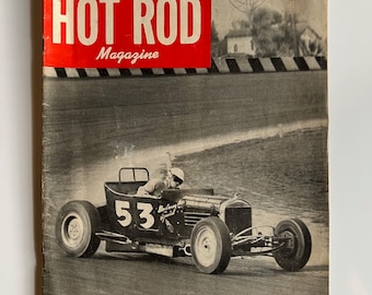 November 1948 Hot Rod Magazine - Vintage Auto Racing, Vintage Car Magazine, Antique Car, Vintage Cars,  Car Memorabilia
