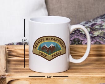Twin Peaks Sheriff Department Mug: Retro TV Show Gift