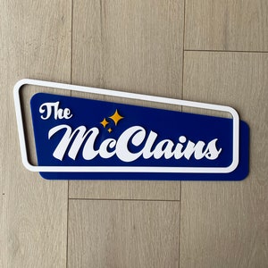 Mid Century Modern &quot;R3&quot; House Sign