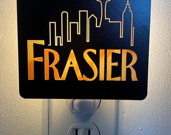Frasier Night Light: Seattle Skyline LED Lamp, 90s Sitcom Decor