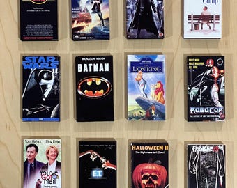 Retro VHS Tape Magnet | 80s 90s Movie Nostalgia Fridge Decor
