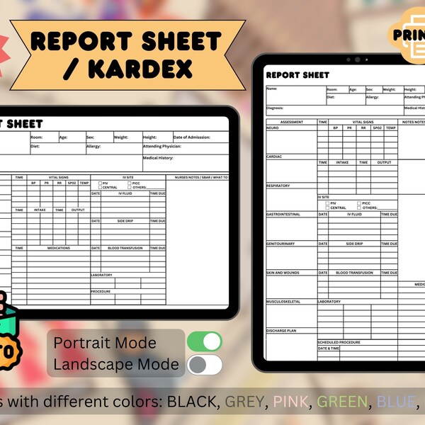 Kardex Template - Etsy