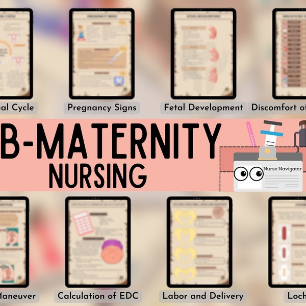 Maternity Study Guide Etsy