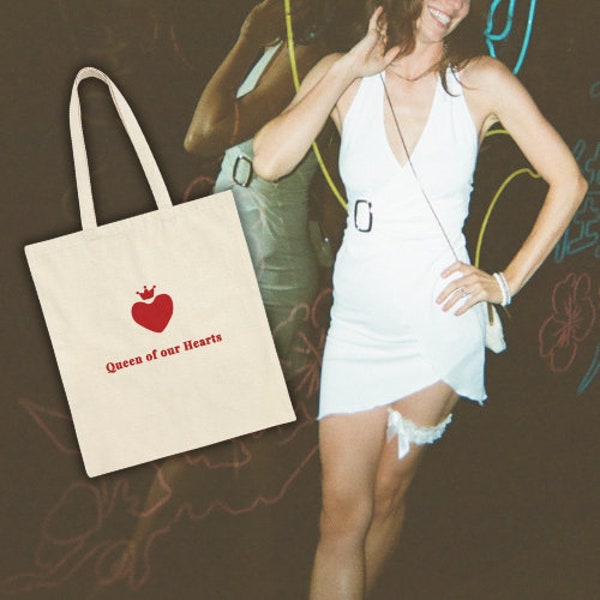 QUEEN of our HEARTS | Canvas Tote Bag