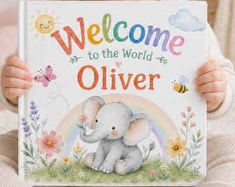 Personalised New Baby Book, Welcome to the World Book, Story book with child's name, Baby Shower Gift, New Baby Gift, Keepsake Gift