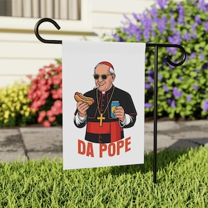 Chicago Pope Leo XIV Da Pope Flag, Habemus Papam Catholic Garden Flag Gift, New Pope 267 Christian Faith Yard Sign, Religious Banner Gifts