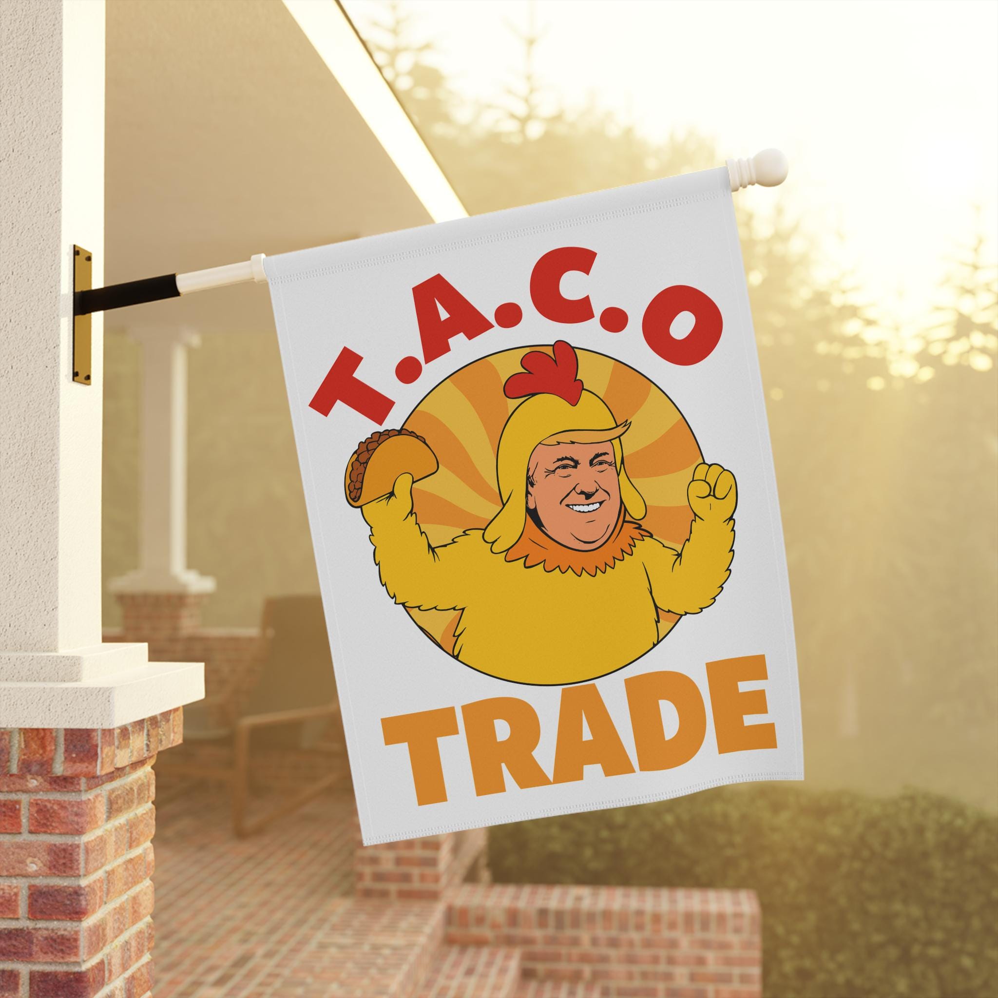 Let's Go Taco-Flagge – 90 X 150 Cm, Aus Polyester, Mit Messingösen, Beidseitig Bedruckt, Für Garten, Party Oder Deko