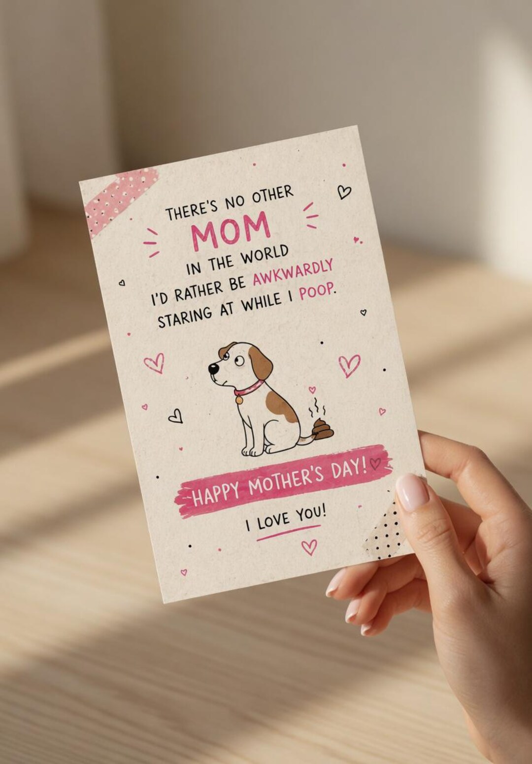 Mothers Day Card | Funny Dog Mom Card | No Other Mom Id Rather Be ...