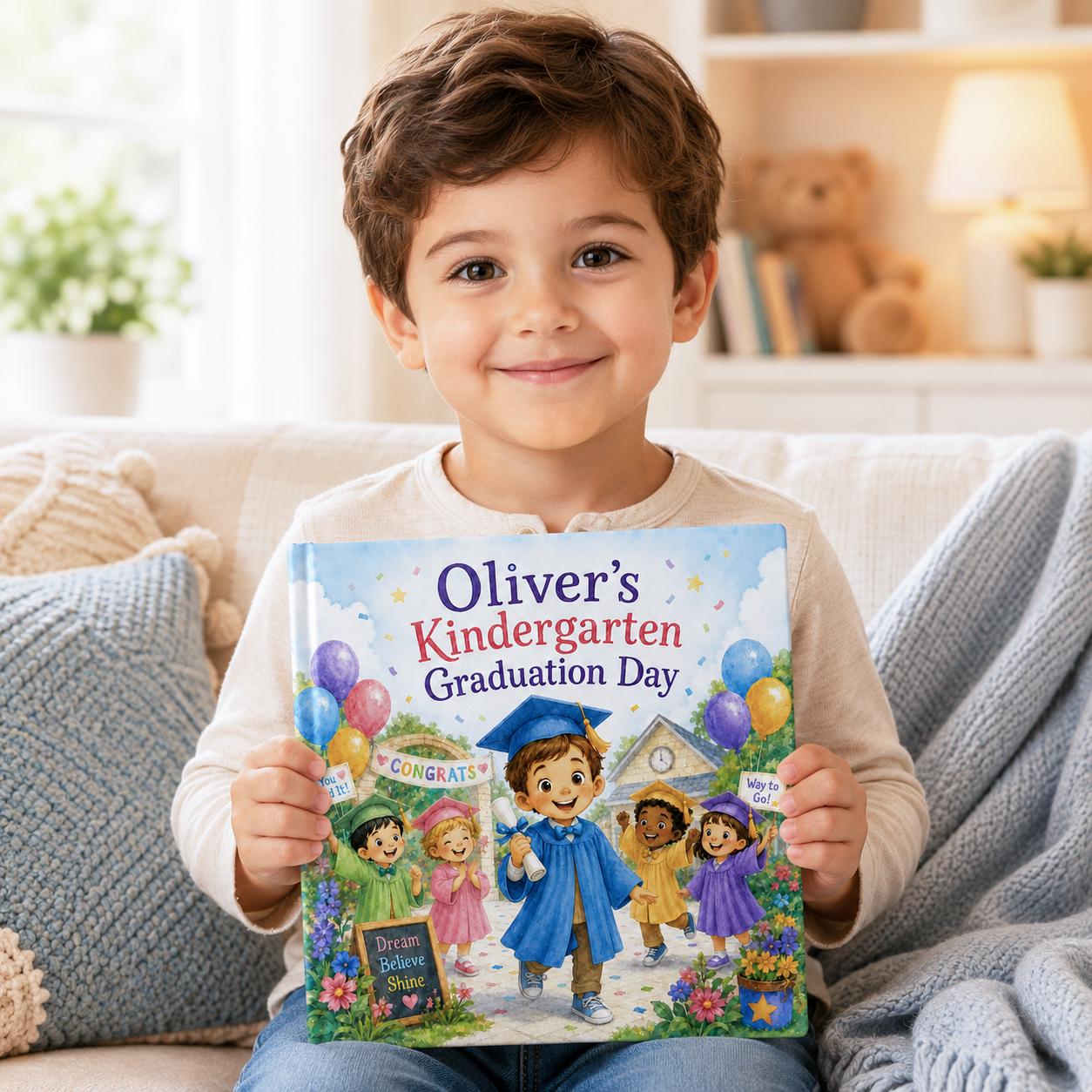 Personalized Kindergarten Graduation Children’s Book for Boys | Custom ...