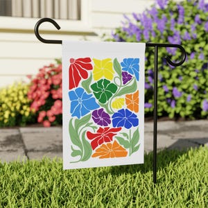 Floral Progressive Pride Flag Garden & House Banner, LGBTQ+ Flag For Home, Beautiful Flower Gay Pride Flag, Pride is Beauty, Progress Pride