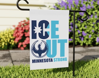Minnesota Rebel Alliance Yard Flag, Stand With Minnesota Garden Flag OR House Banner, Anti Ice Flag, Anti Trump Flag, Loon Flag