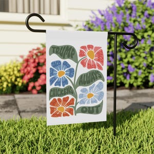Floral Trump Always Chicken Out Flag, Let's Go Taco Flag, Anti-Trump Garden Flag, Political Flag, Resistance Gift, Protest Sign, Anti Maga