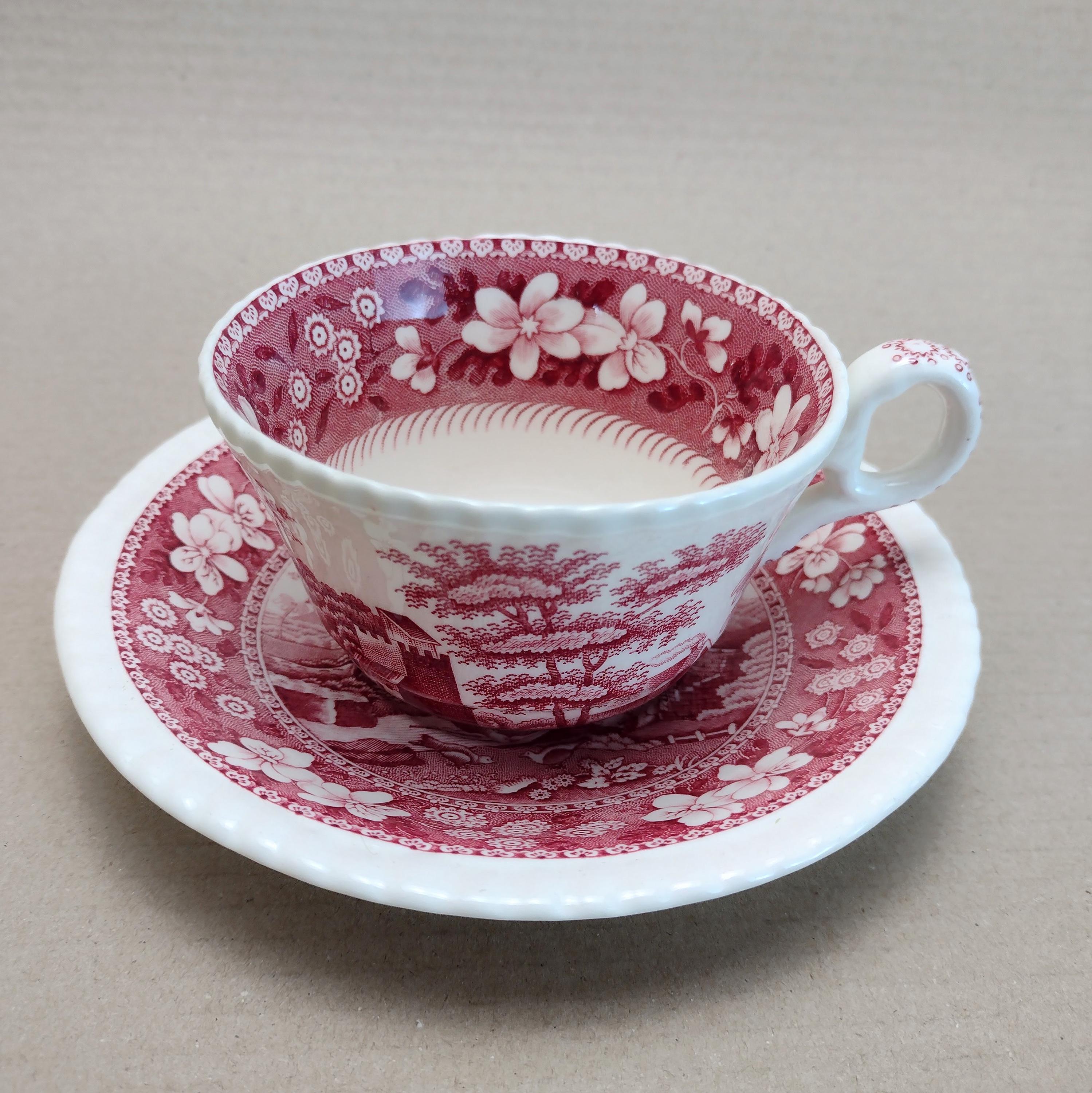 青と白の風景画 バターケース　vintage Spode 青葉紋 バターケース | 白山陶器直営オンラインストア