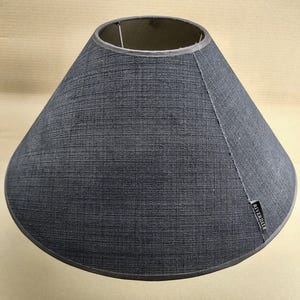Riverdale | Multiple Lampshades &#39;Fashionable Living&#39; Handmade Black linen (diameter bottom 45 | top 14 cm | height 20 cm) E27 fitting