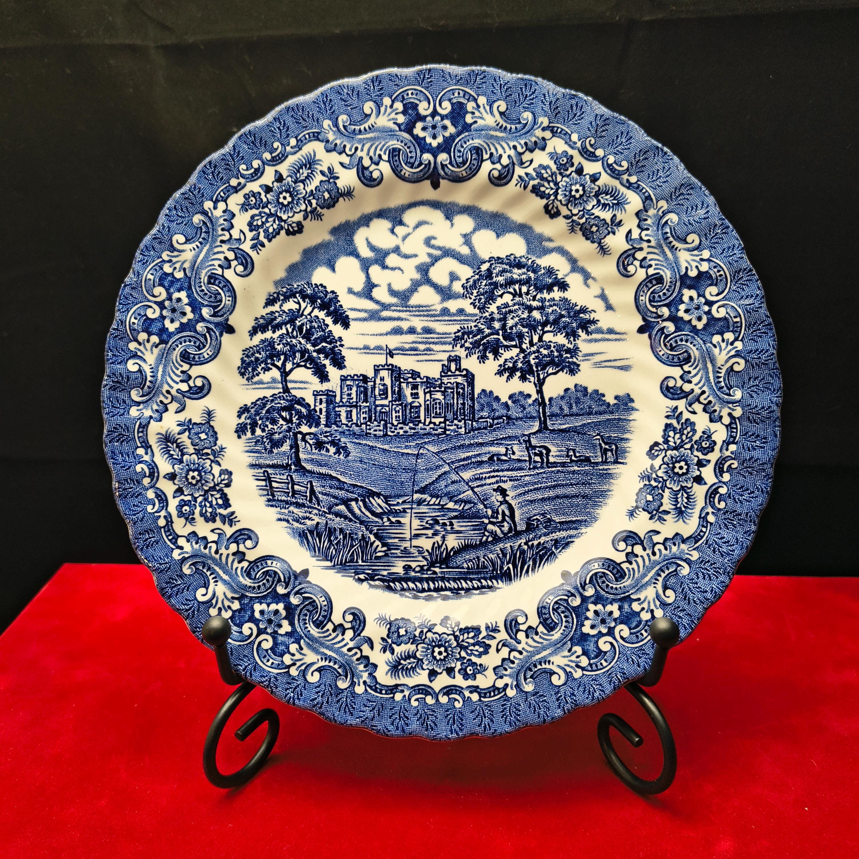 【希少品】イギリス製Olde Country Castlesプレート 骨董品2枚 Olde Country Castles - Etsy