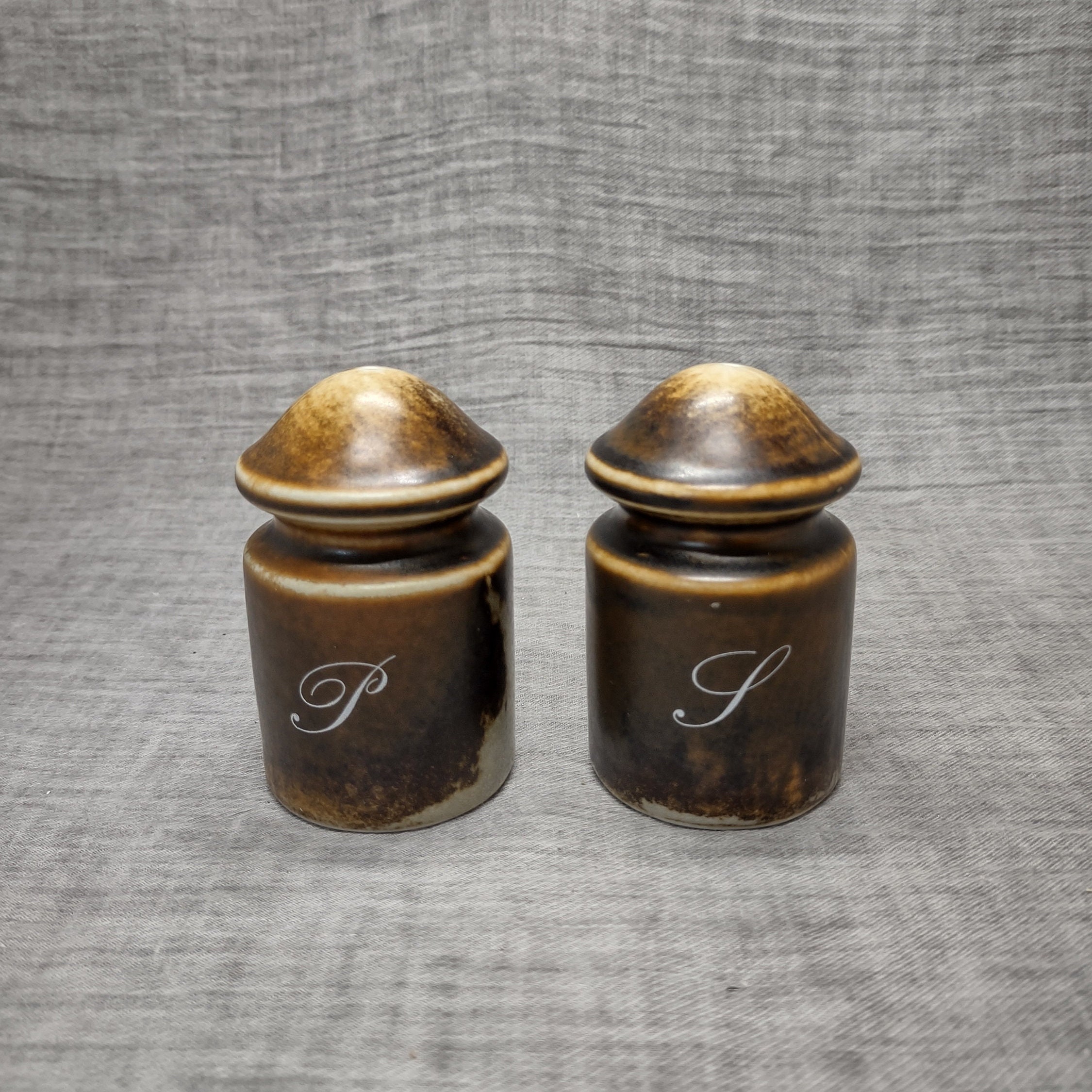Porsgrund アンティーク 陶器 ソルト&ペッパー入れ Porsgrund