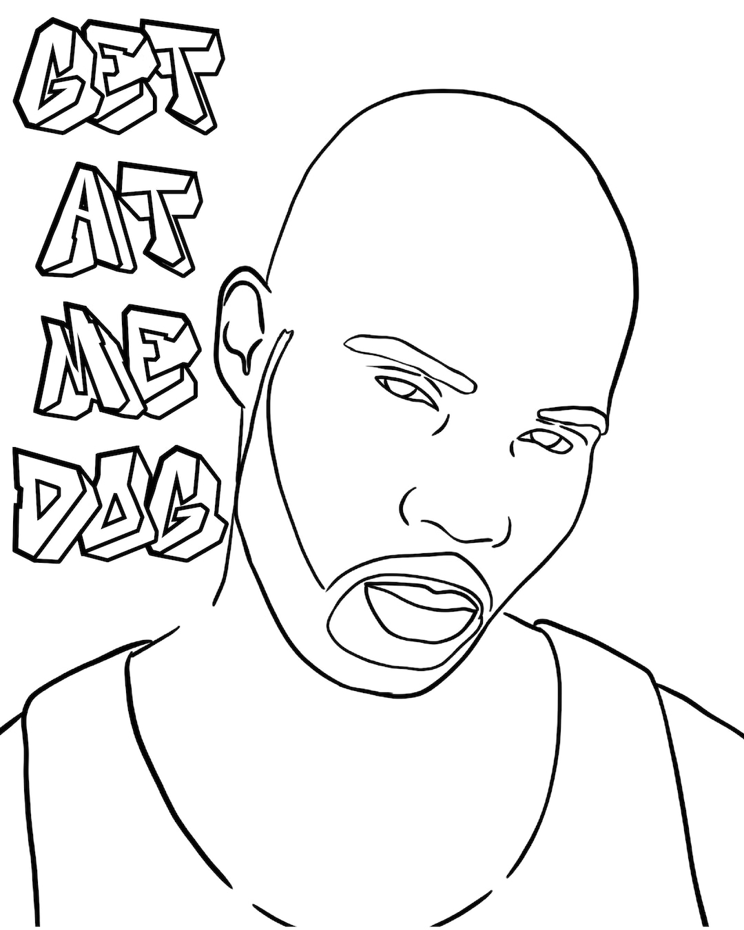 Canvas Printable Easy/ Pre Drawn Outline Canvas/ DIY Canvas/ Etsy